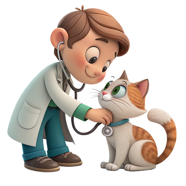 Veterinarian cat